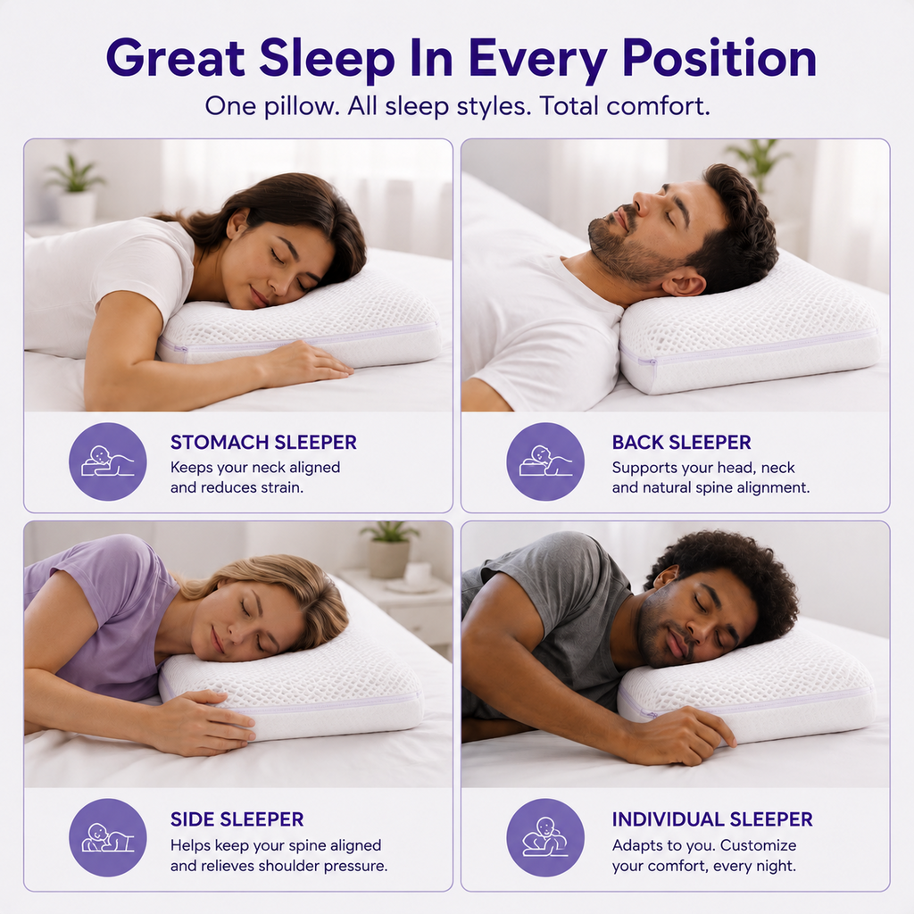 OVELA™ Ergonomic Cooling Pillow